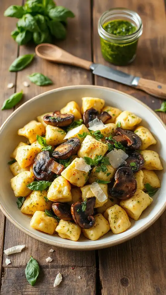 savory mushroom ricotta gnocchi