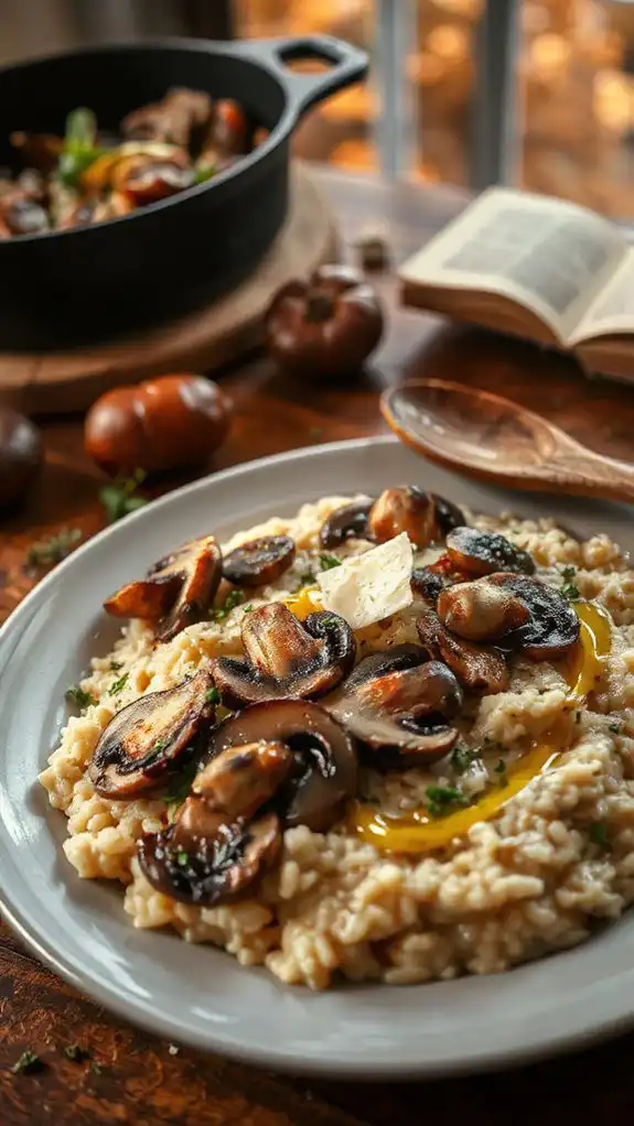 savory mushroom risotto recipe