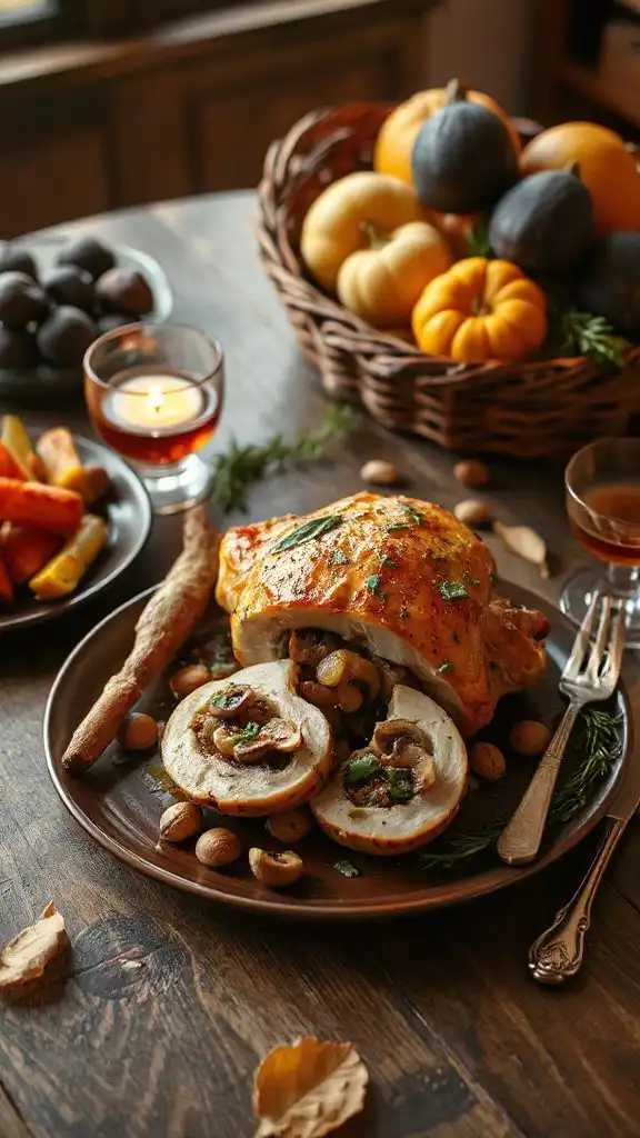 savory mushroom sage chicken