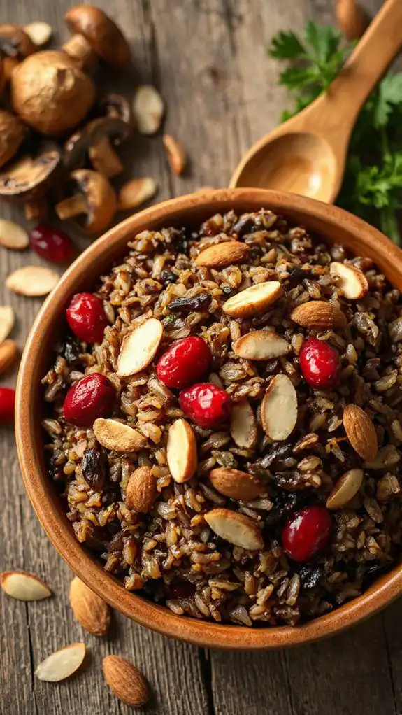 savory mushroom wild rice dish savory mushroom wild rice dish
