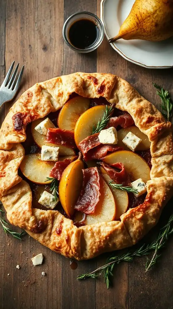 savory pear galette delight