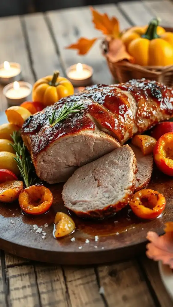 savory pork with apples