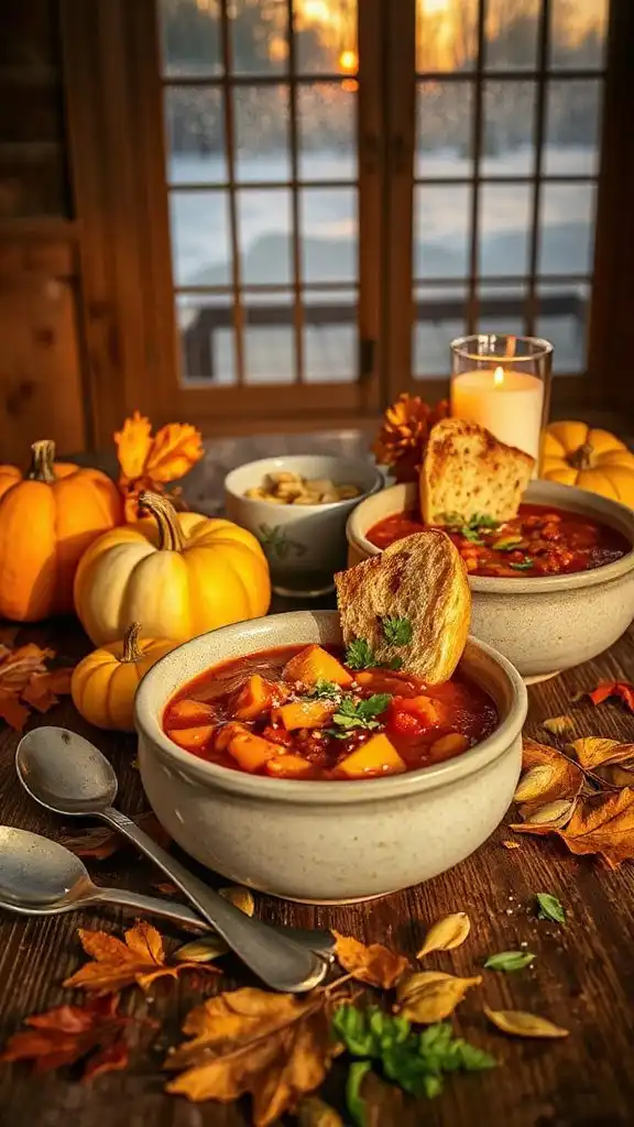 savory pumpkin and apple chili