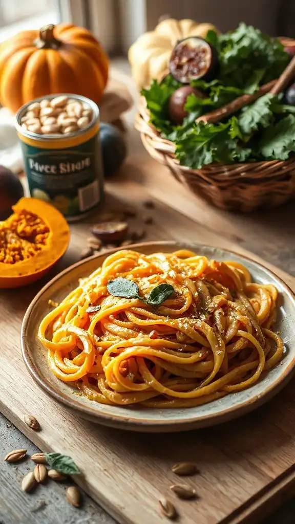 savory pumpkin pasta dish