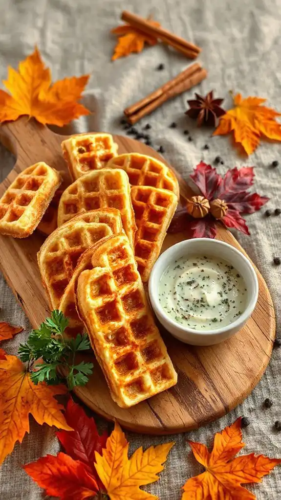 savory pumpkin spice waffles