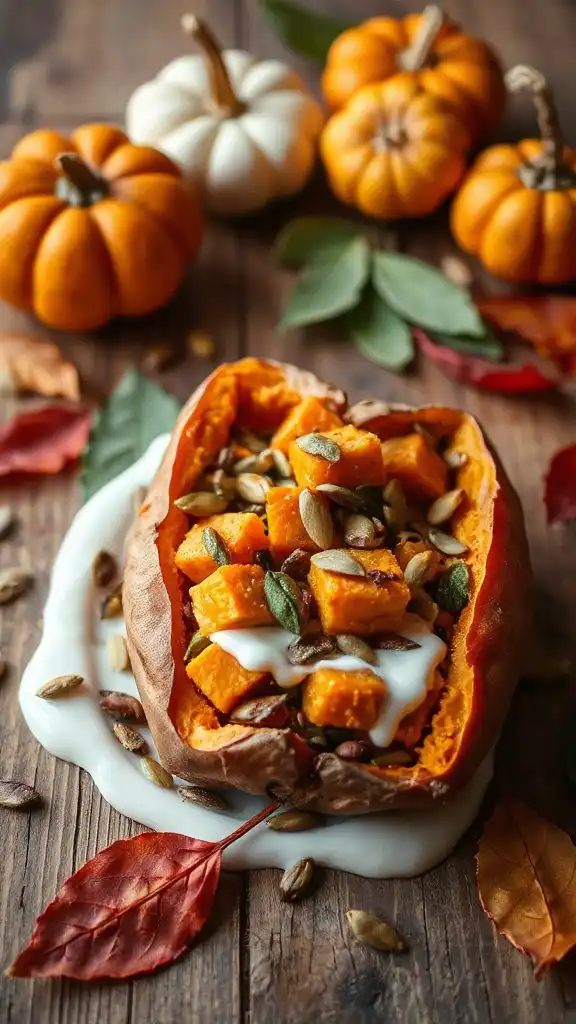 savory pumpkin stuffed sweet potatoes savory pumpkin stuffed sweet potatoes