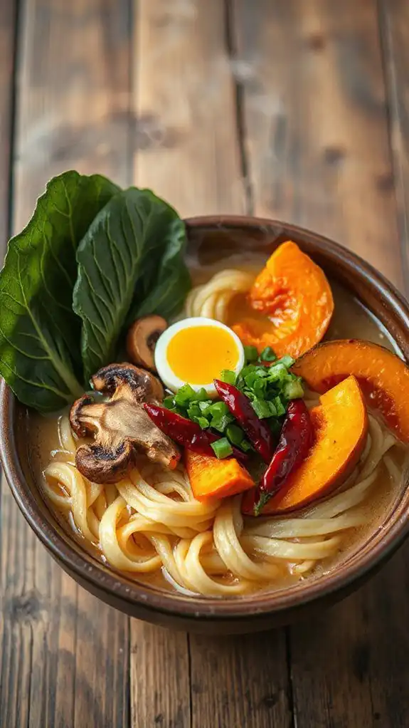 savory ramen with vegetables