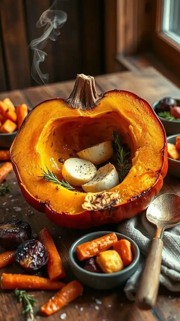 savory roasted pumpkin dish