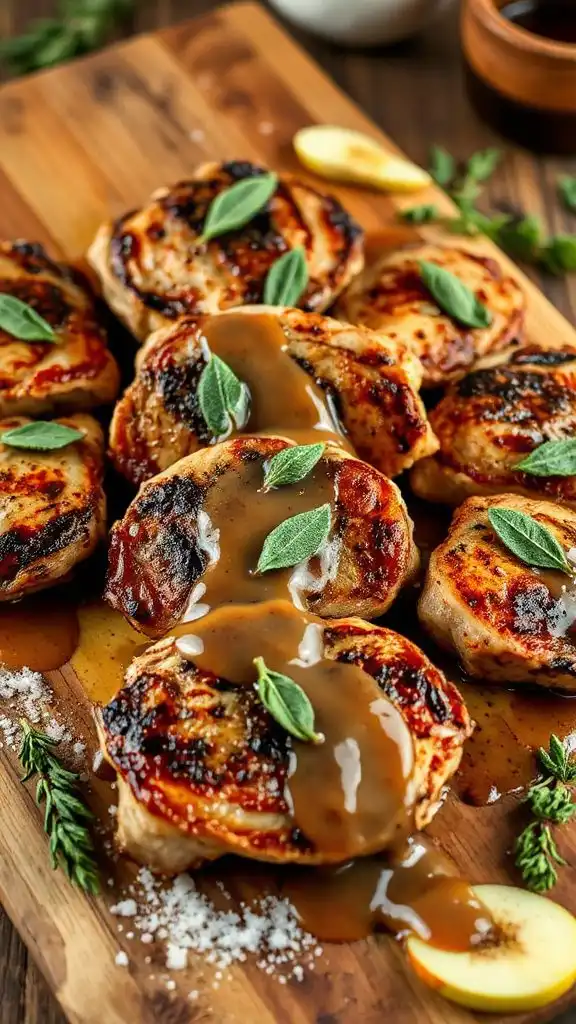 savory sage pork chops preparation