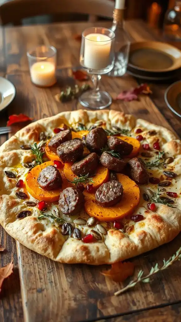 savory sausage butternut squash flatbread savory sausage butternut squash flatbread