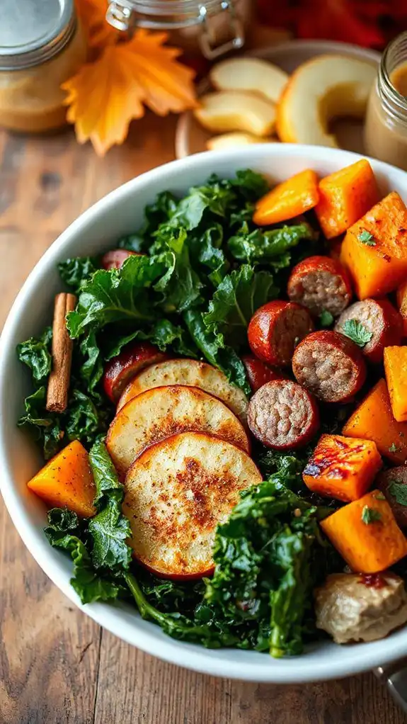 savory sausage sweet apples