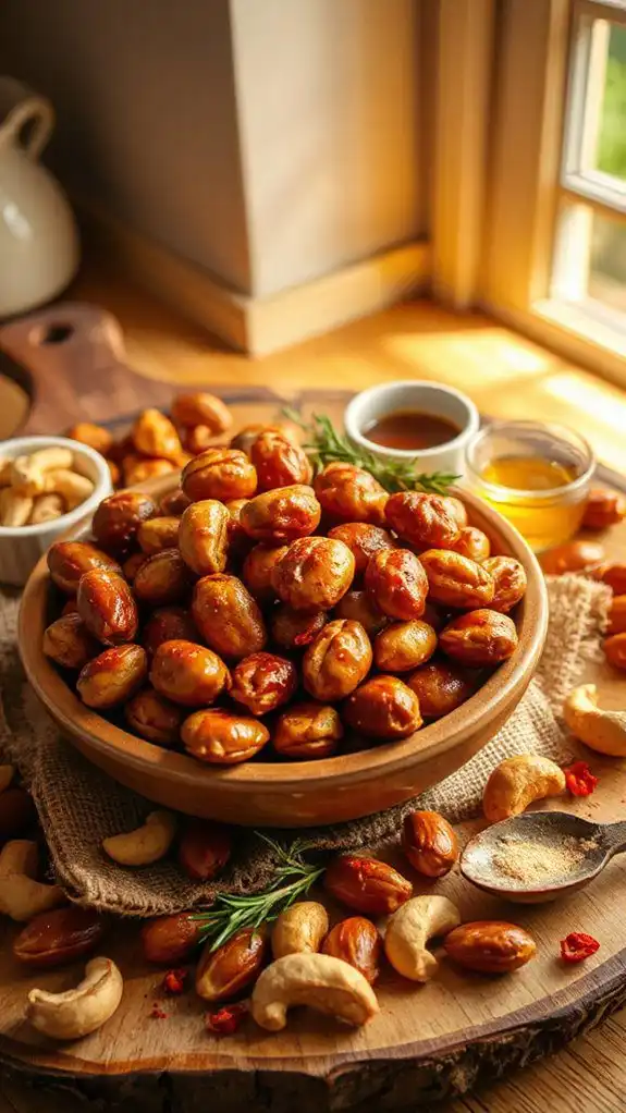 savory spicy hazelnut snack