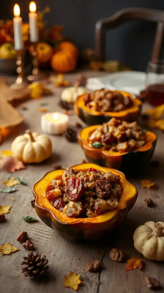 savory stuffed acorn squash