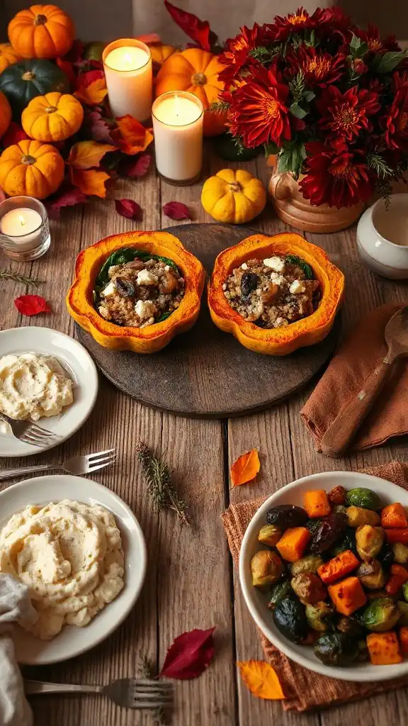 savory stuffed acorn squash
