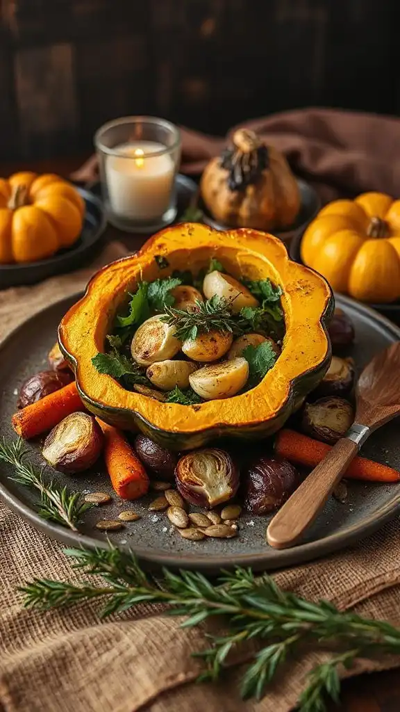 savory stuffed acorn squash