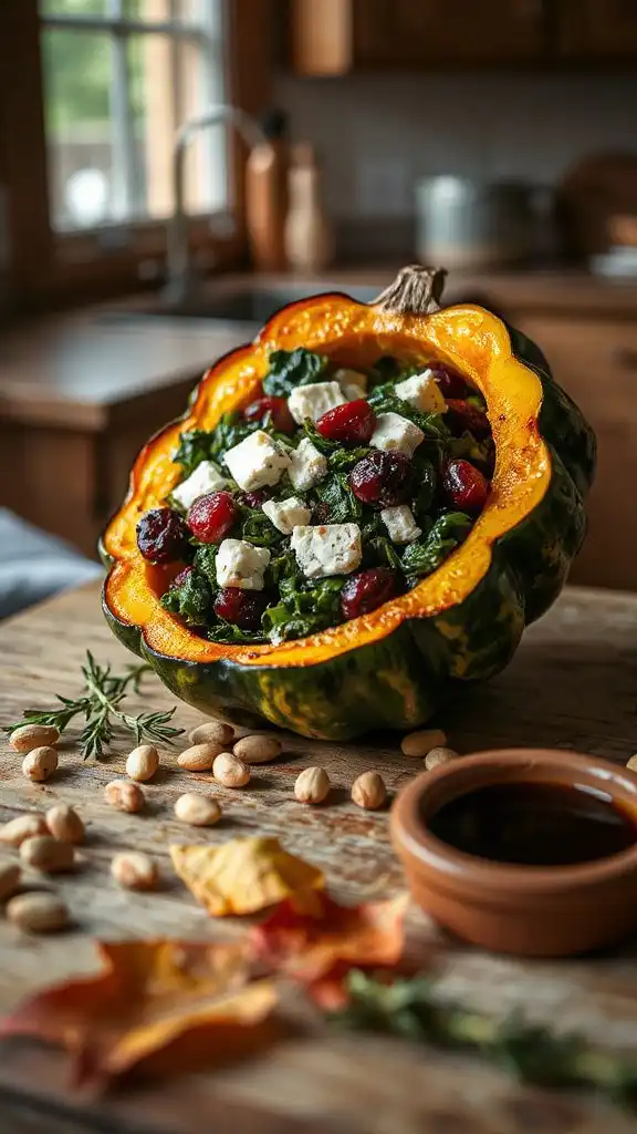 savory stuffed acorn squash