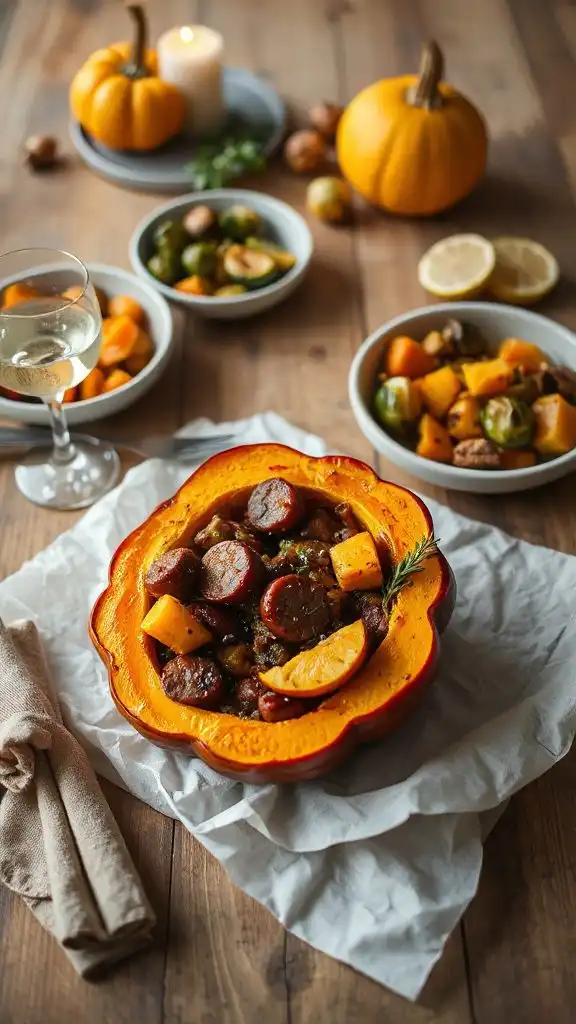 savory stuffed acorn squash