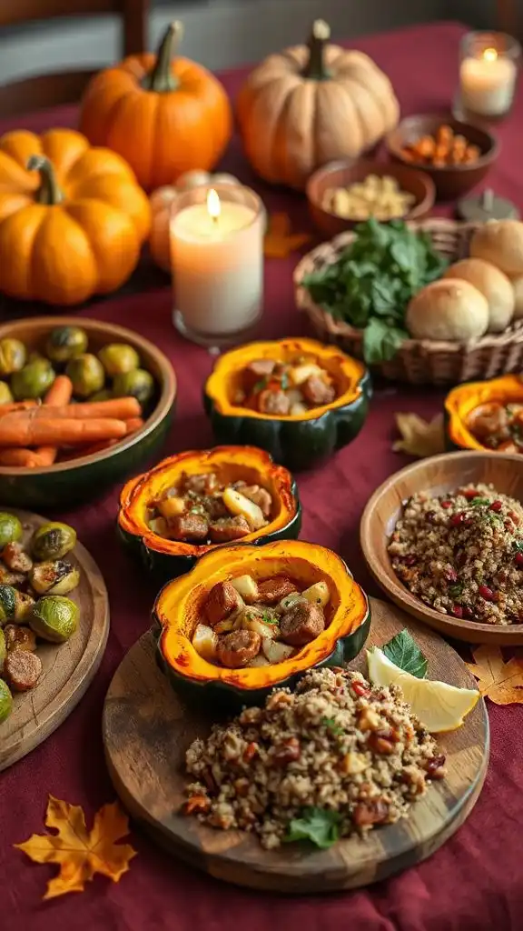 savory stuffed acorn squash