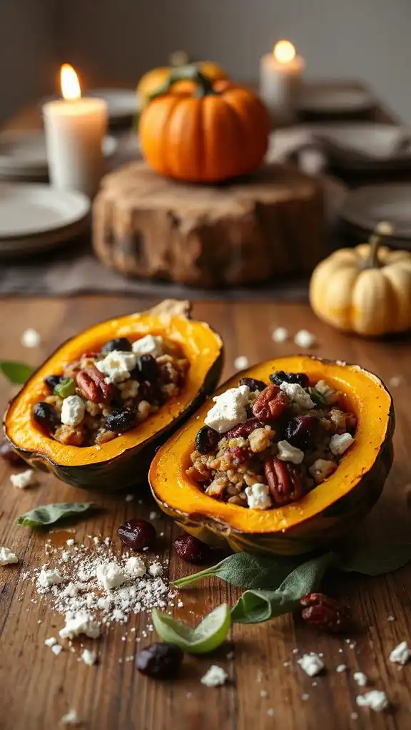 savory stuffed acorn squash