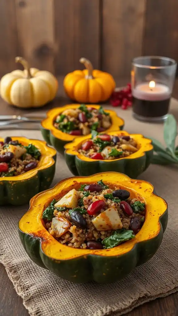 savory stuffed acorn squash