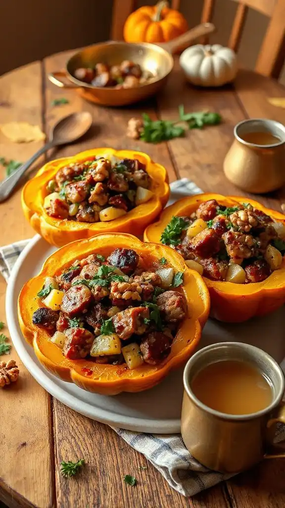 savory stuffed acorn squash