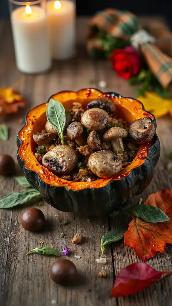 savory stuffed acorn squash