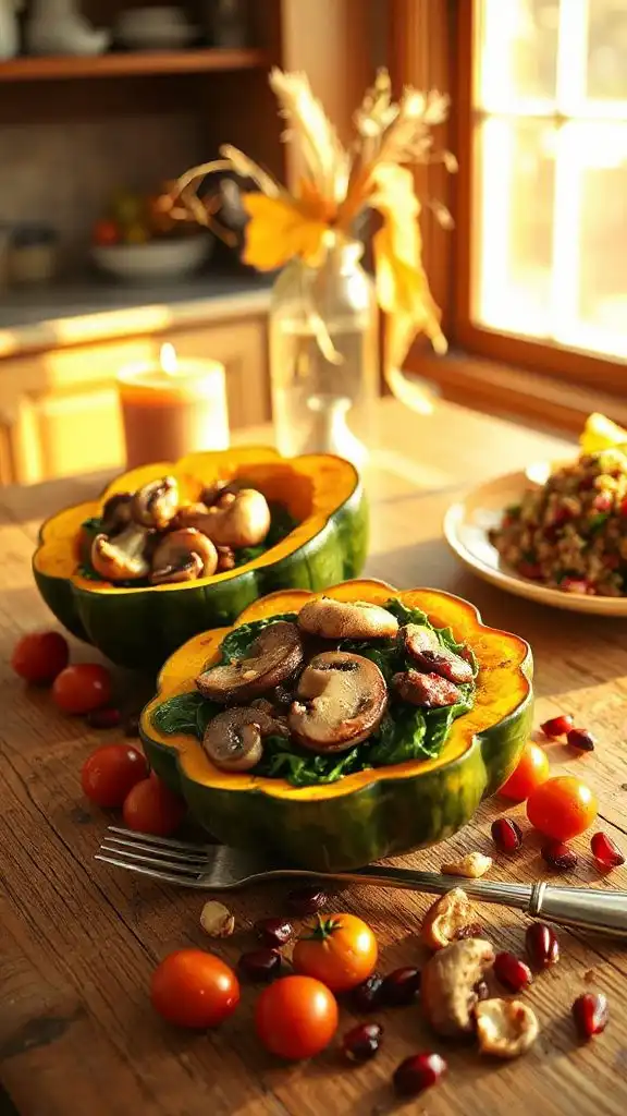 savory stuffed acorn squash savory stuffed acorn squash