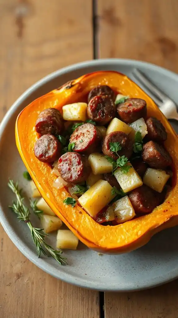 savory stuffed autumn squash