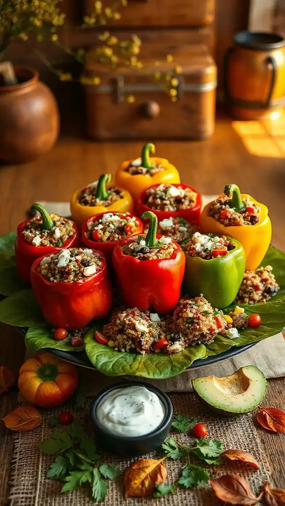 savory stuffed bell peppers savory stuffed bell peppers