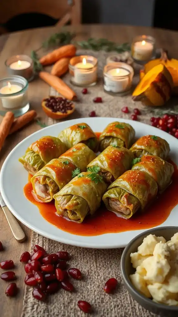 savory stuffed cabbage rolls