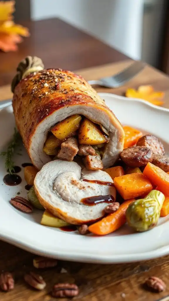 savory stuffed pork tenderloin