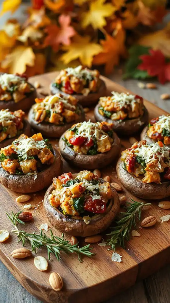 savory stuffed portobello mushrooms