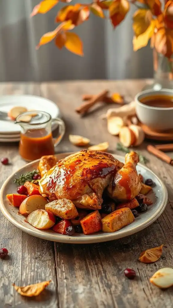 savory sweet autumn chicken dish