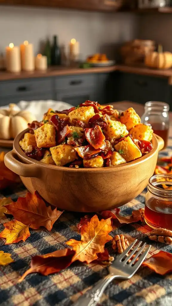 savory sweet bacon stuffing
