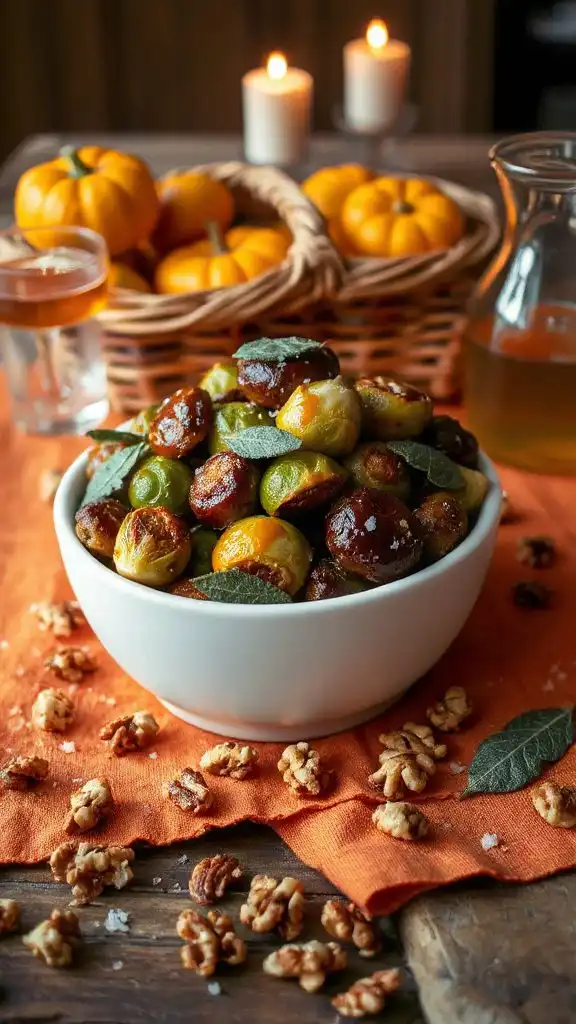 savory sweet brussels sprouts dish