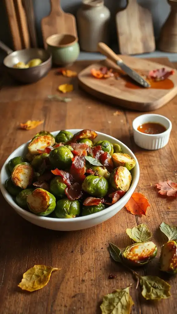 savory sweet brussels sprouts dish