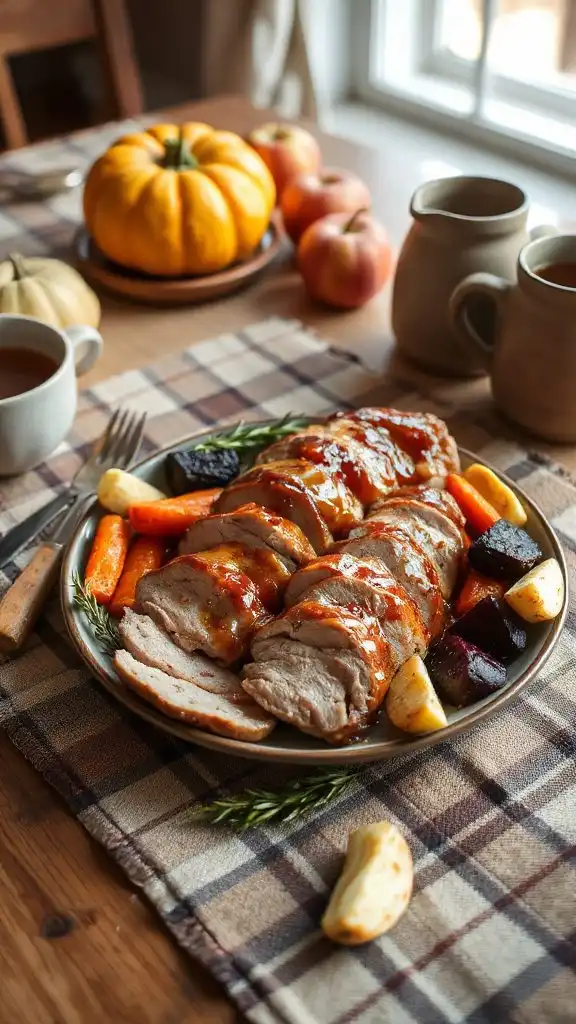 savory sweet glazed pork tenderloin