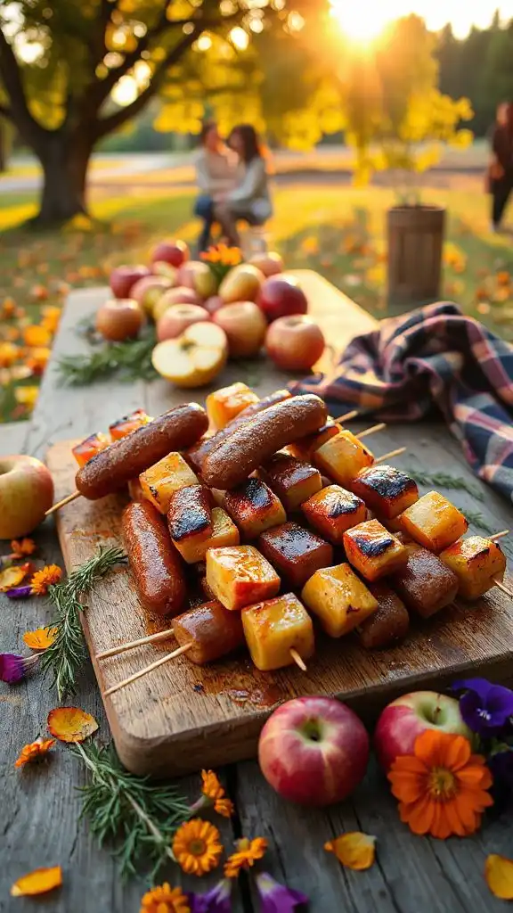 savory sweet grilled skewers
