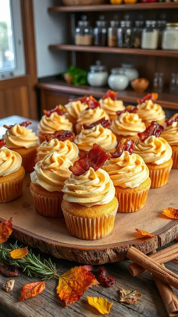 savory sweet maple cupcakes