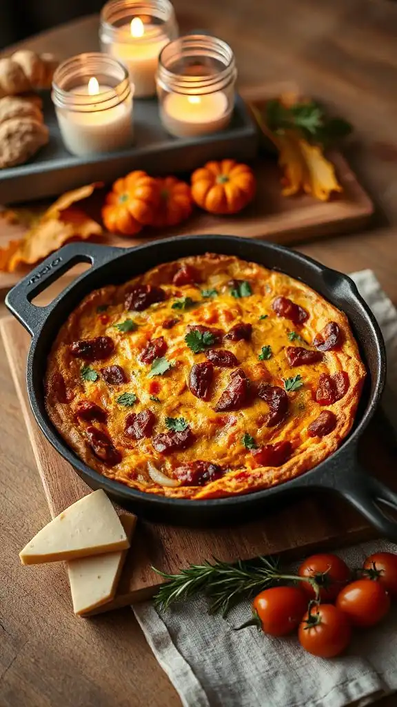 savory sweet potato frittata