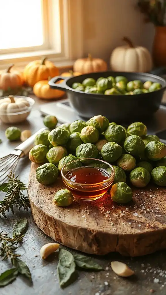 savory sweet roasted sprouts