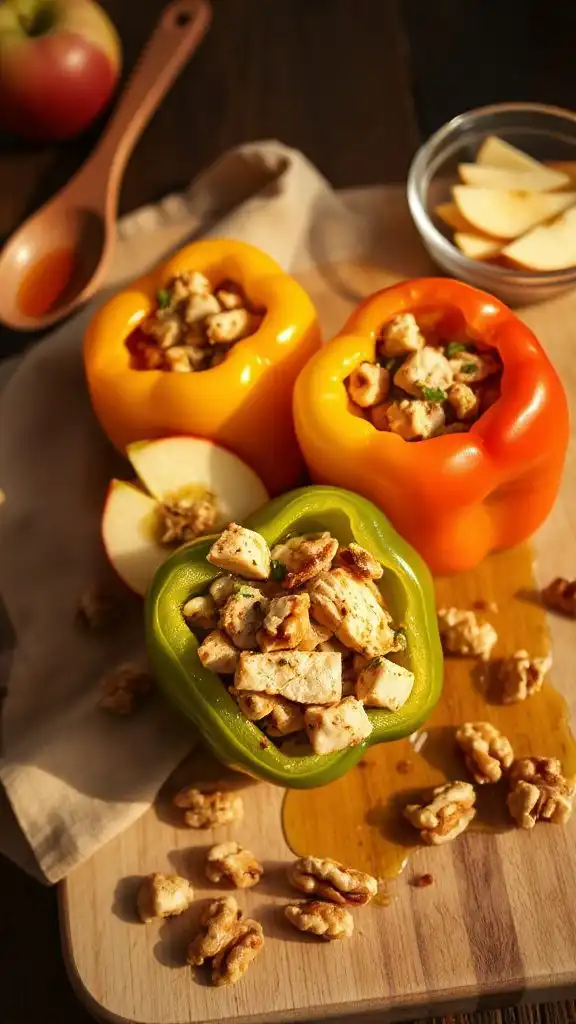 savory turkey apple peppers