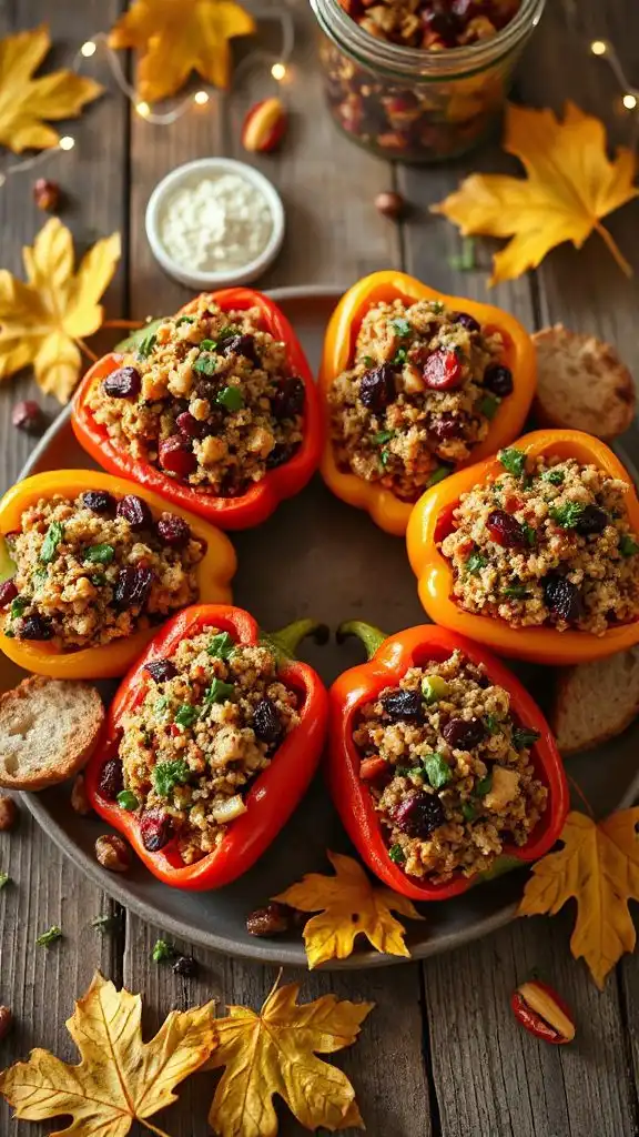 savory turkey stuffed peppers