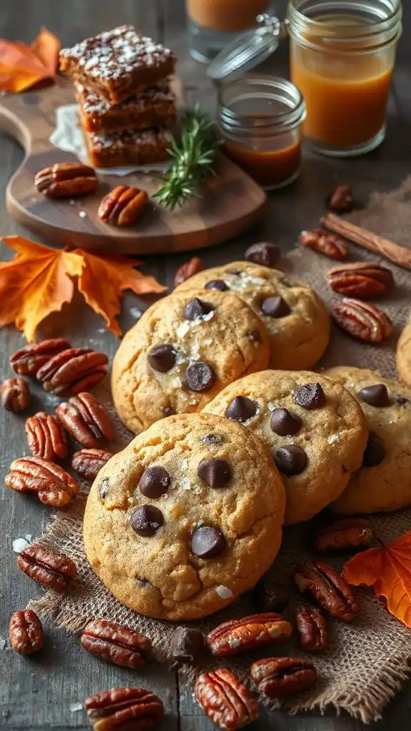 sea salt pecan cookies
