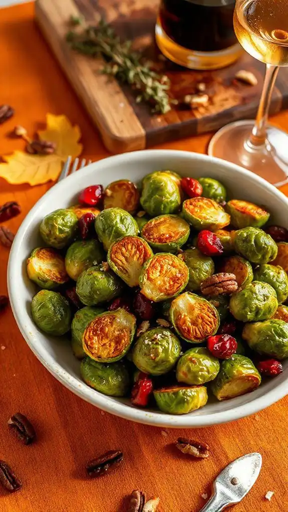 seasonal maple cranberry side dish