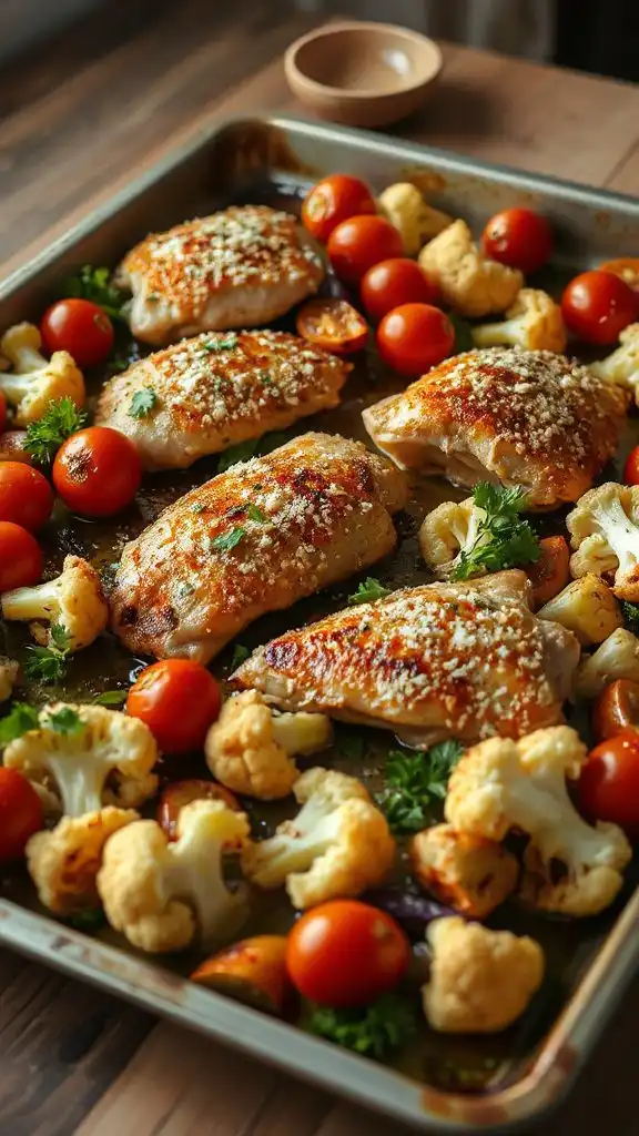 sheet pan chicken dinner