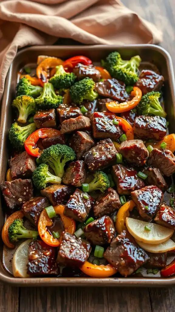 sheet pan stir fry dinner