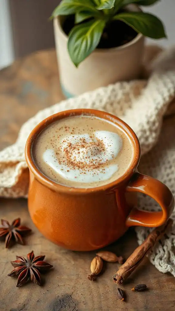 slow cooked spiced chai latte