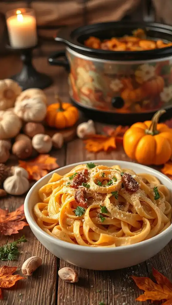 slow cooker garlic pasta slow cooker garlic pasta
