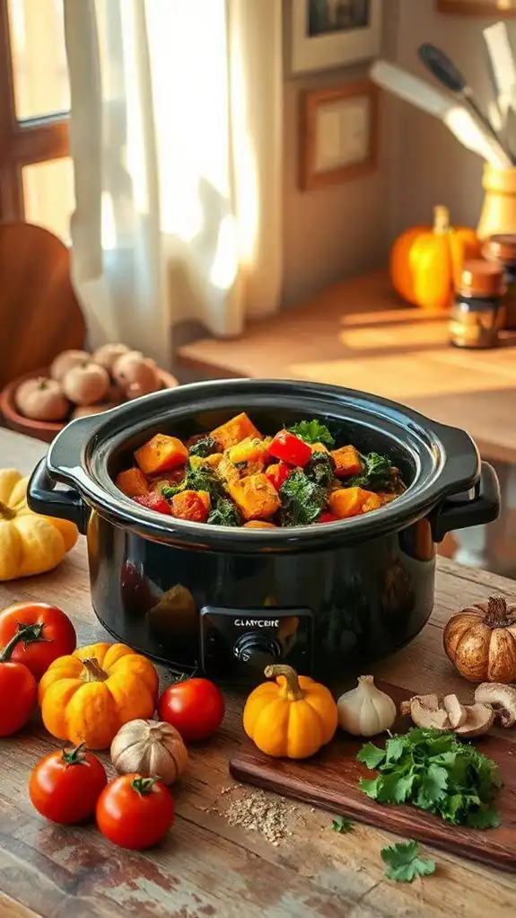 slow cooker vegetable curry